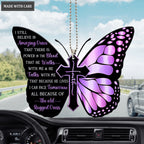 Butterfly I Can Face Tomorrow Ornament