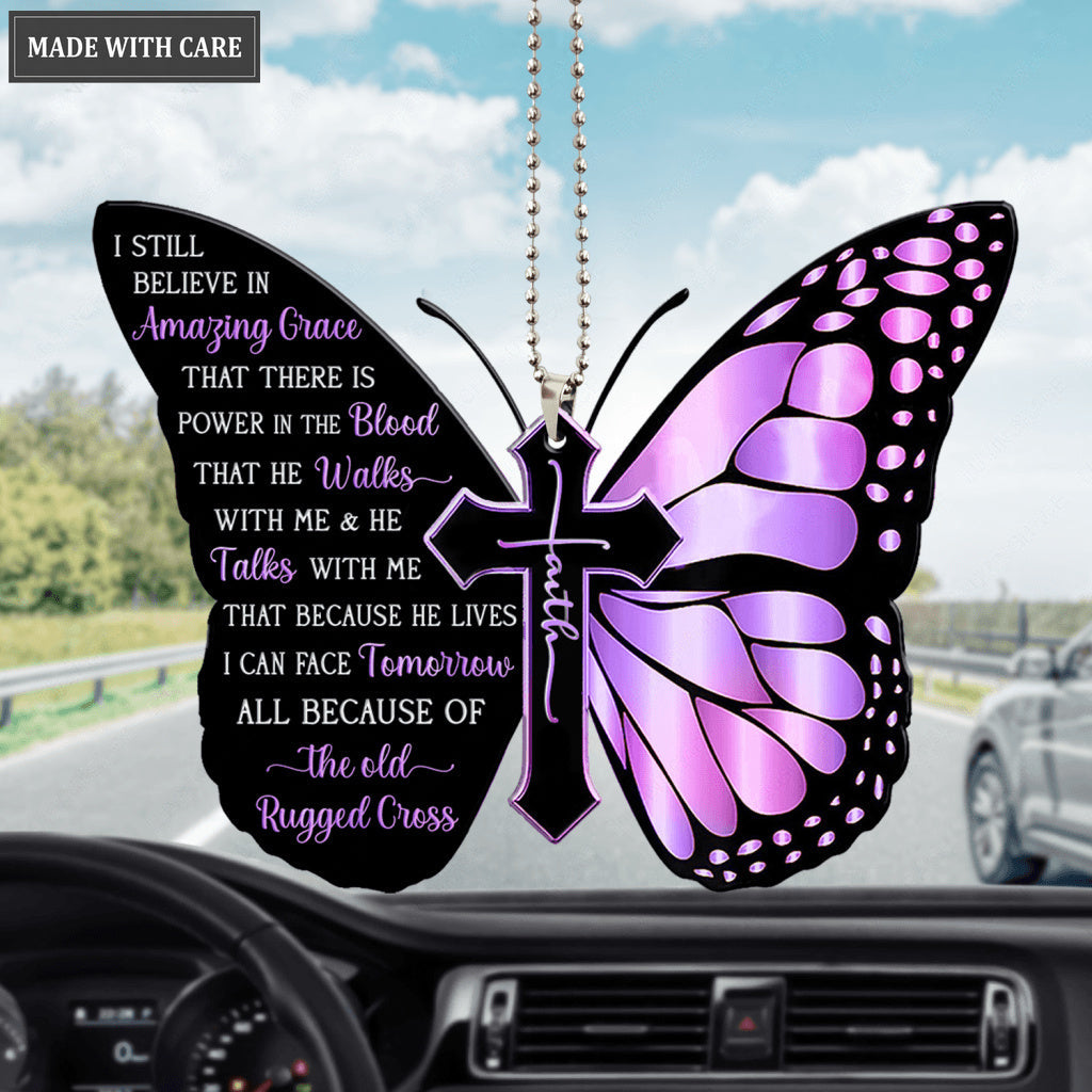 Butterfly I Can Face Tomorrow Ornament