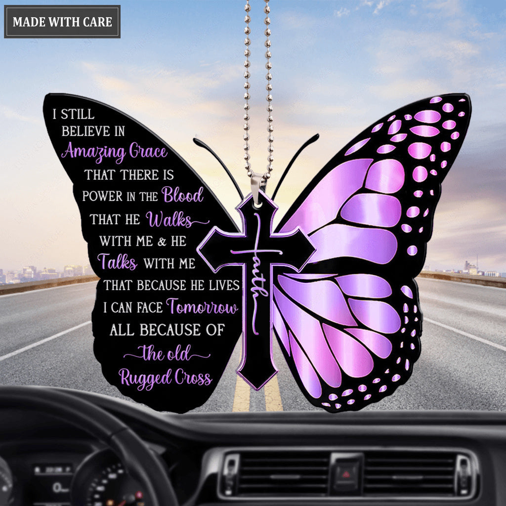 Butterfly I Can Face Tomorrow Ornament