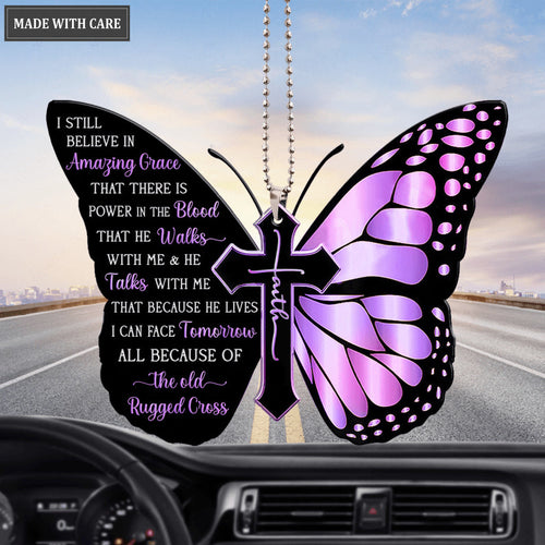 Butterfly I Can Face Tomorrow Ornament