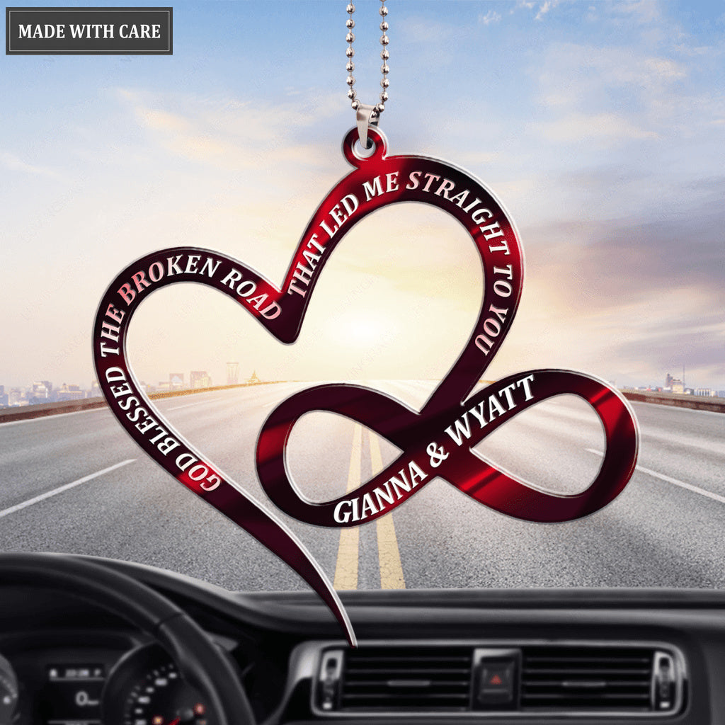 Personalized Infinity Sign Love Symbol God Blessed Ornament