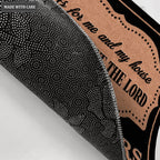 Borderline Elegant Serve The Lord Personalized Doormat