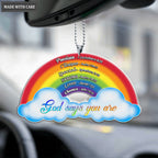 Rainbow God Says You Are Ornament