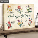 Personalized These Flowers Are You Wall Art