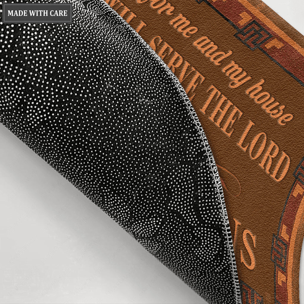 Authentic Design Serve The Lord Personalized Doormat