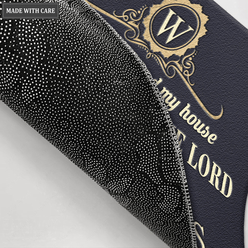Personalized Elegance Serve The Lord Exclusive Doormat