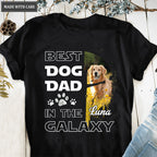 Best Dog Dad In The Galaxy Personalized Tshirt