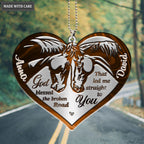 Printfamily M76 Horse Couple God Blessed Personalized Ornament