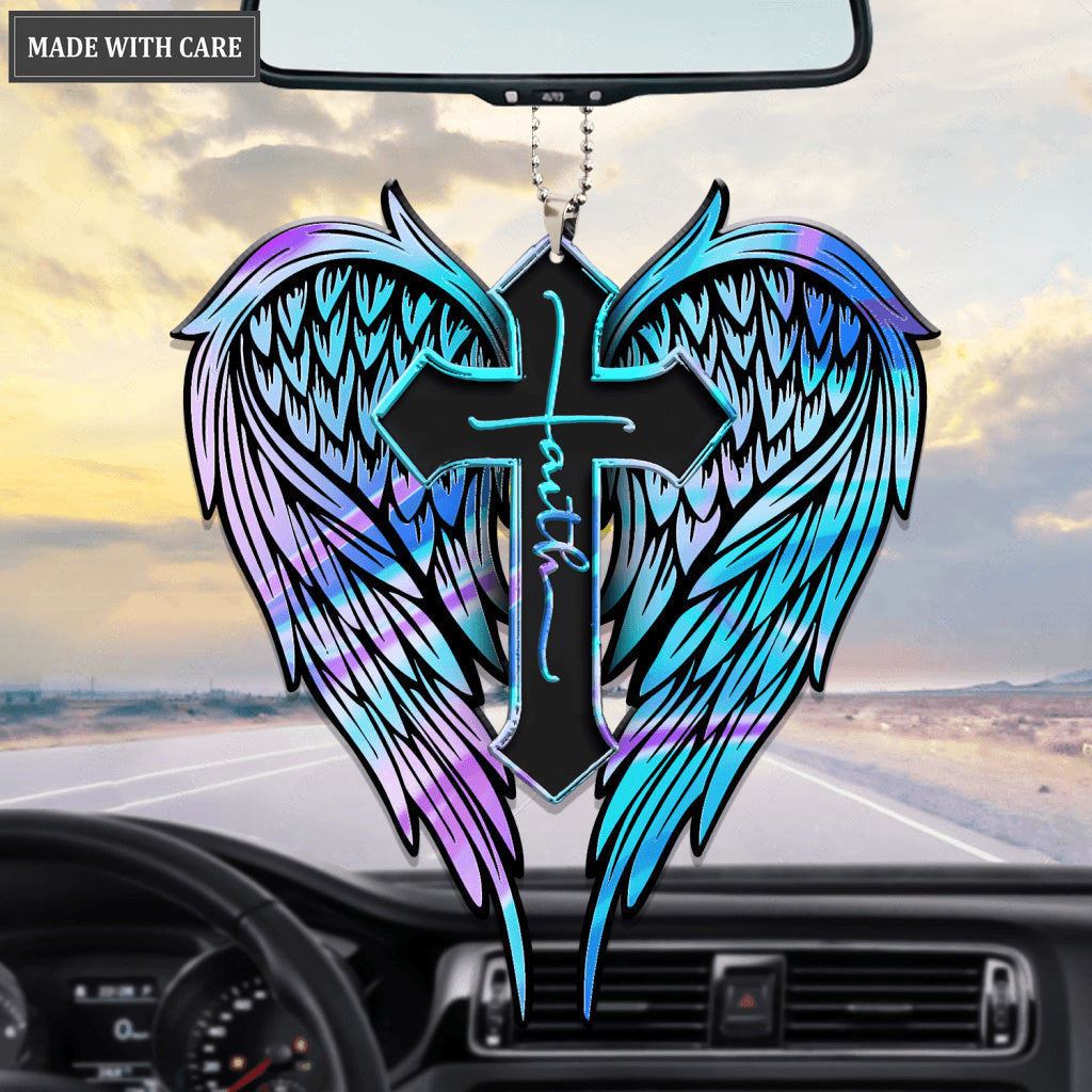 Angle Wings Hologram Rainbow Faith Ornament