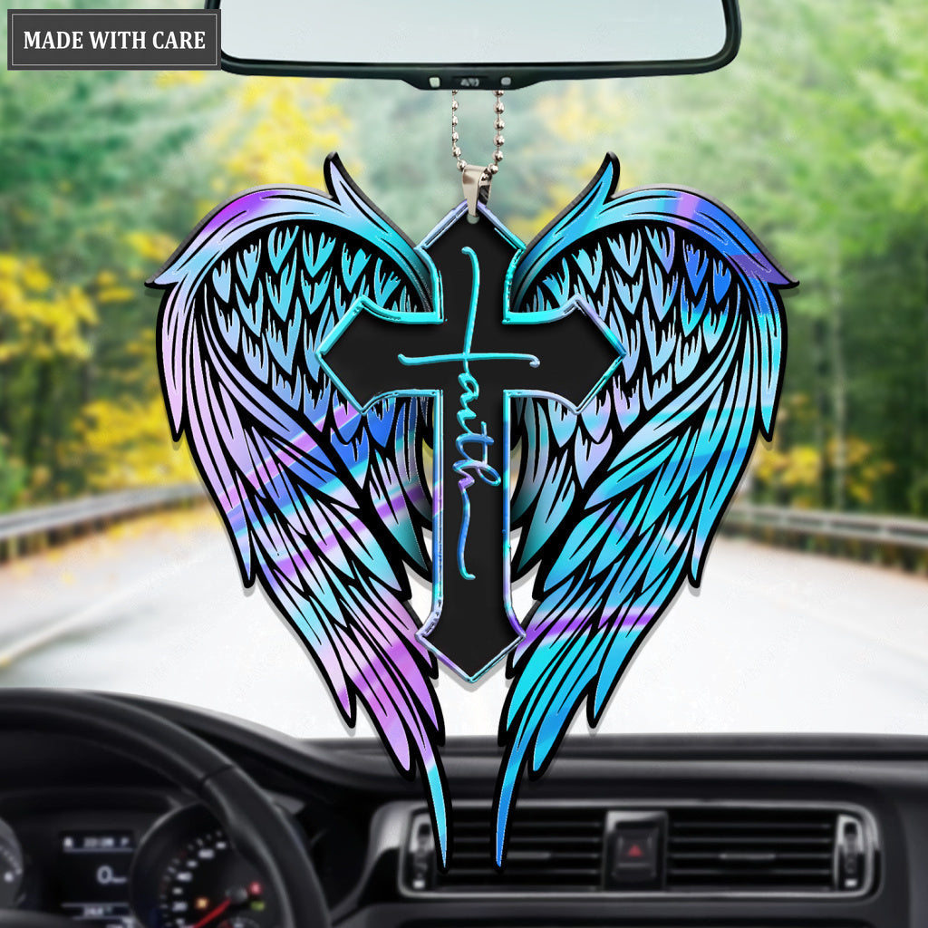 Angle Wings Hologram Rainbow Faith Ornament