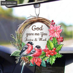 Bullfinch Bird Gift Of God Ornament For Couple and Family