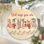 Christmas Gloves God Says You Are Ornament