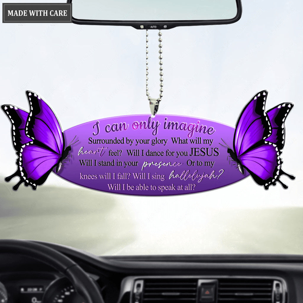 Purple Butterflies Surrounded By The Glory Ornament