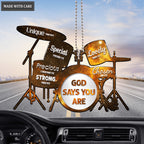 Galaxy Drum Silhouette God Says You Are Ornament