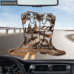 Hologram Cowgirl Boots God Blessed Personalized Ornament