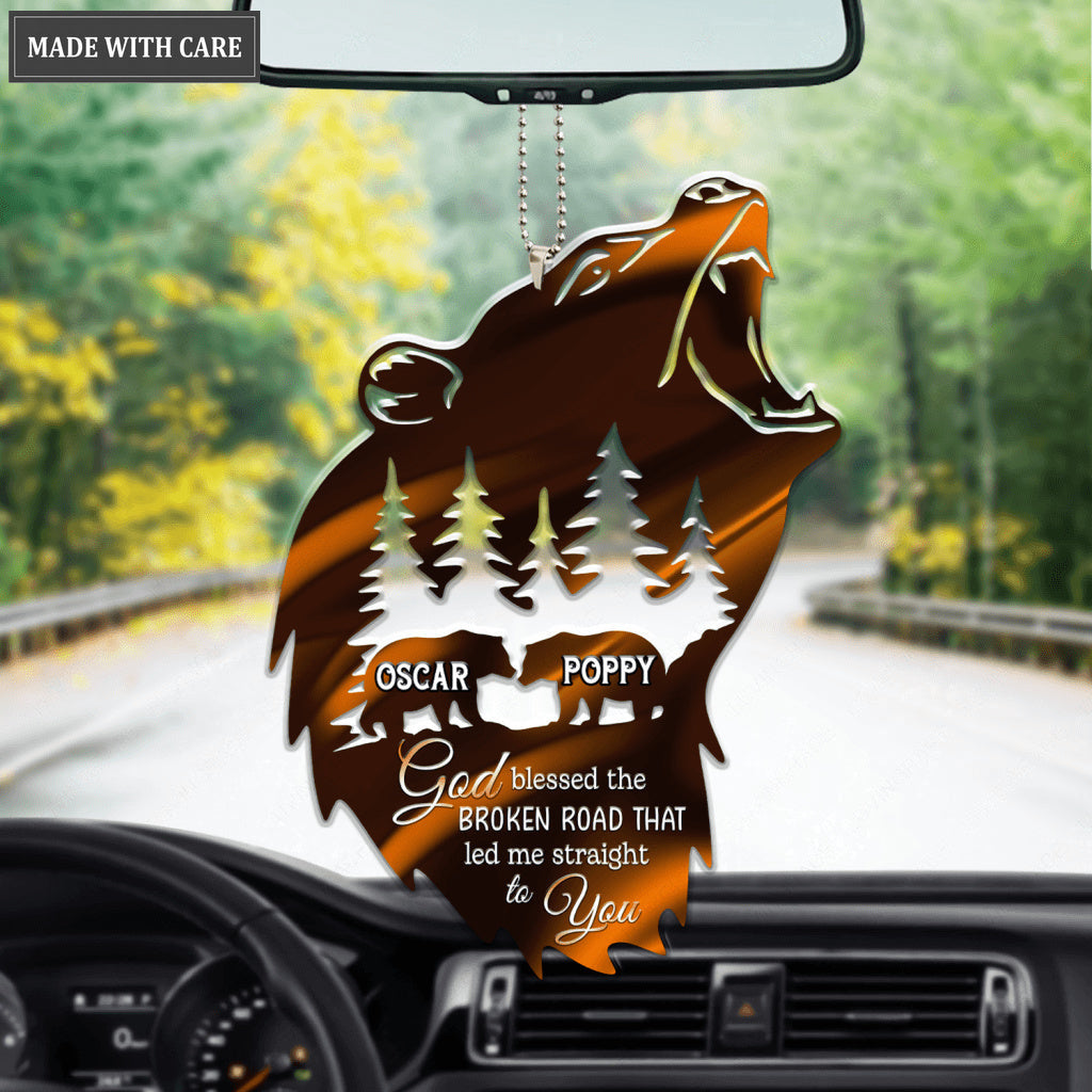 Life Of Bear Couple God Blessed Personalized Ornament