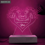 Personalized Couple Horse God Blessed Acrylic Seven Colors Night Light
