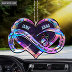 Personalized New Hologram Infinity Heart God Blessed Ornament