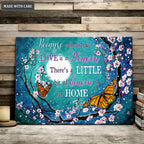 Memorial Monarch Butterflies In Teal Wall Art