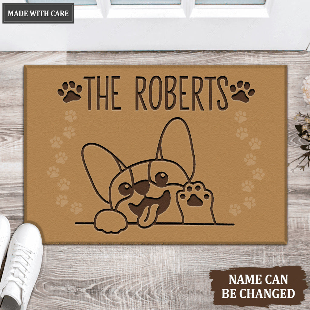 Cute Corgi Personalized Doormat