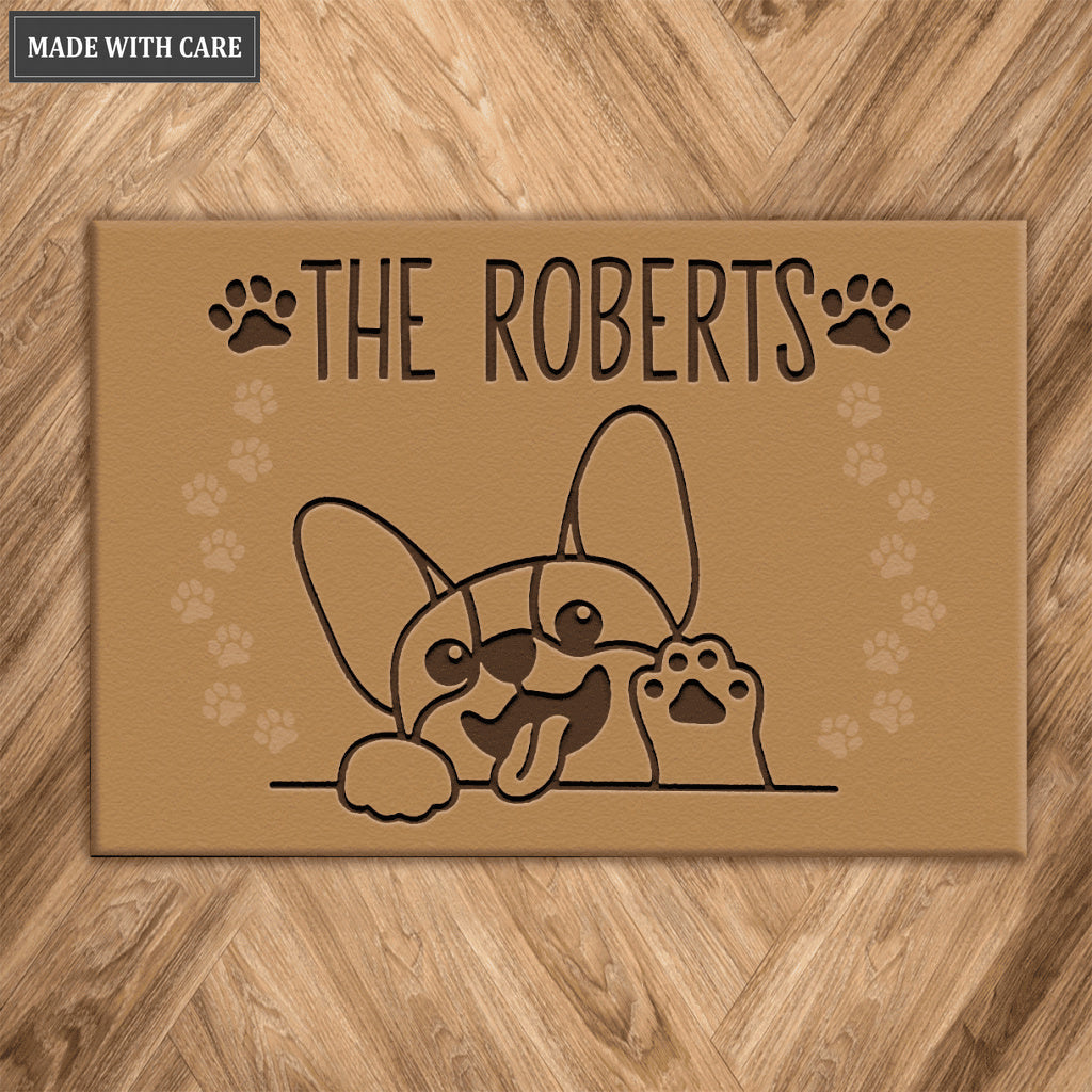 Cute Corgi Personalized Doormat