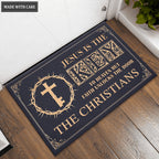 Personalized Doormat Jesus Is The Key To Heaven But Faith Unlocks The Door