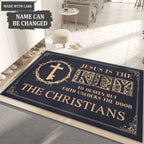 Personalized Doormat Jesus Is The Key To Heaven But Faith Unlocks The Door