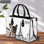Vintage Eiffel Bag For Pet Lovers - Personalized Custom Leather Bag