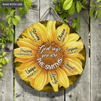 You are Strong, Chosen...Personalized Circle Sign