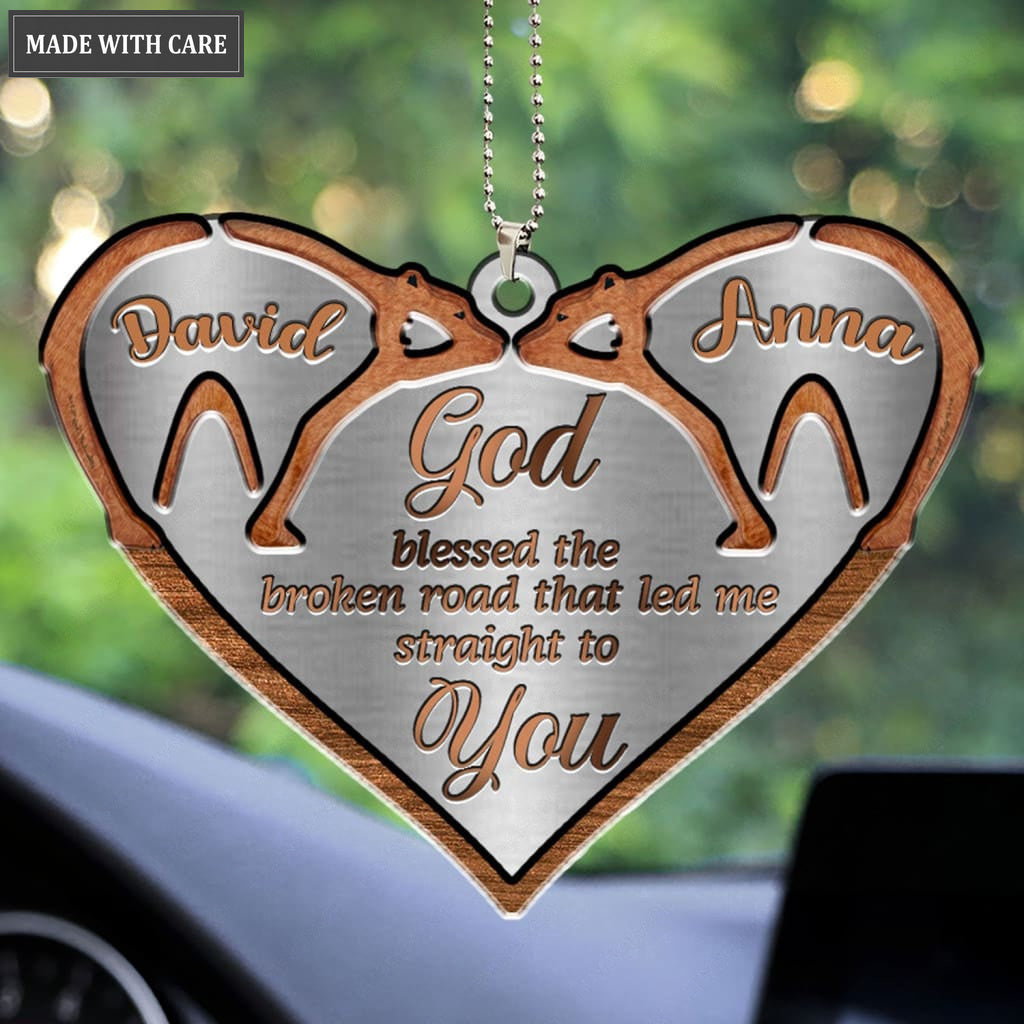 Luvingrace M80 Bear Couple God Blessed Personalized Ornament
