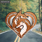 Printfamily M83 Fox Couple God Blessed Personalized Ornament