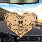 Wild Love Koala Couple God Blessed Personalized Wood Engraved Ornaments