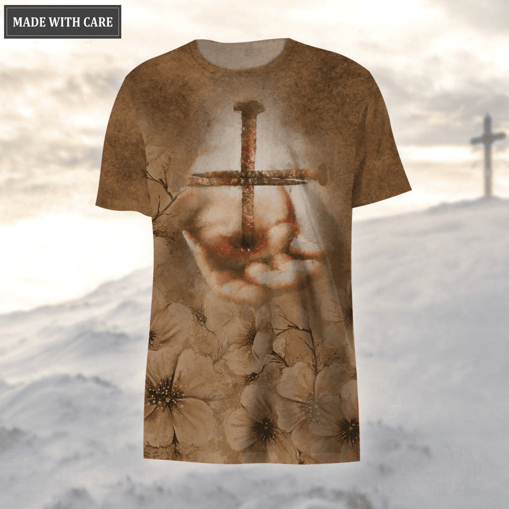Flower Jesus Hand Faith Over Fear Hoodie