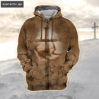 Flower Jesus Hand Faith Over Fear Hoodie