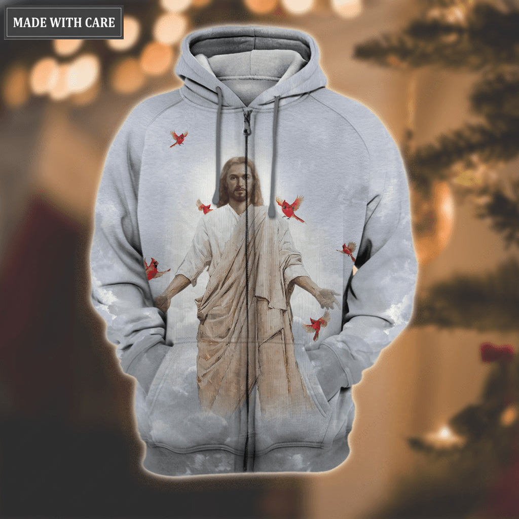 Jesus Cloud Cardinal Just Have Faith Hoodie