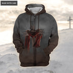Jesus Cross Armor Knight Be Still And Know That I Am God Hoodie