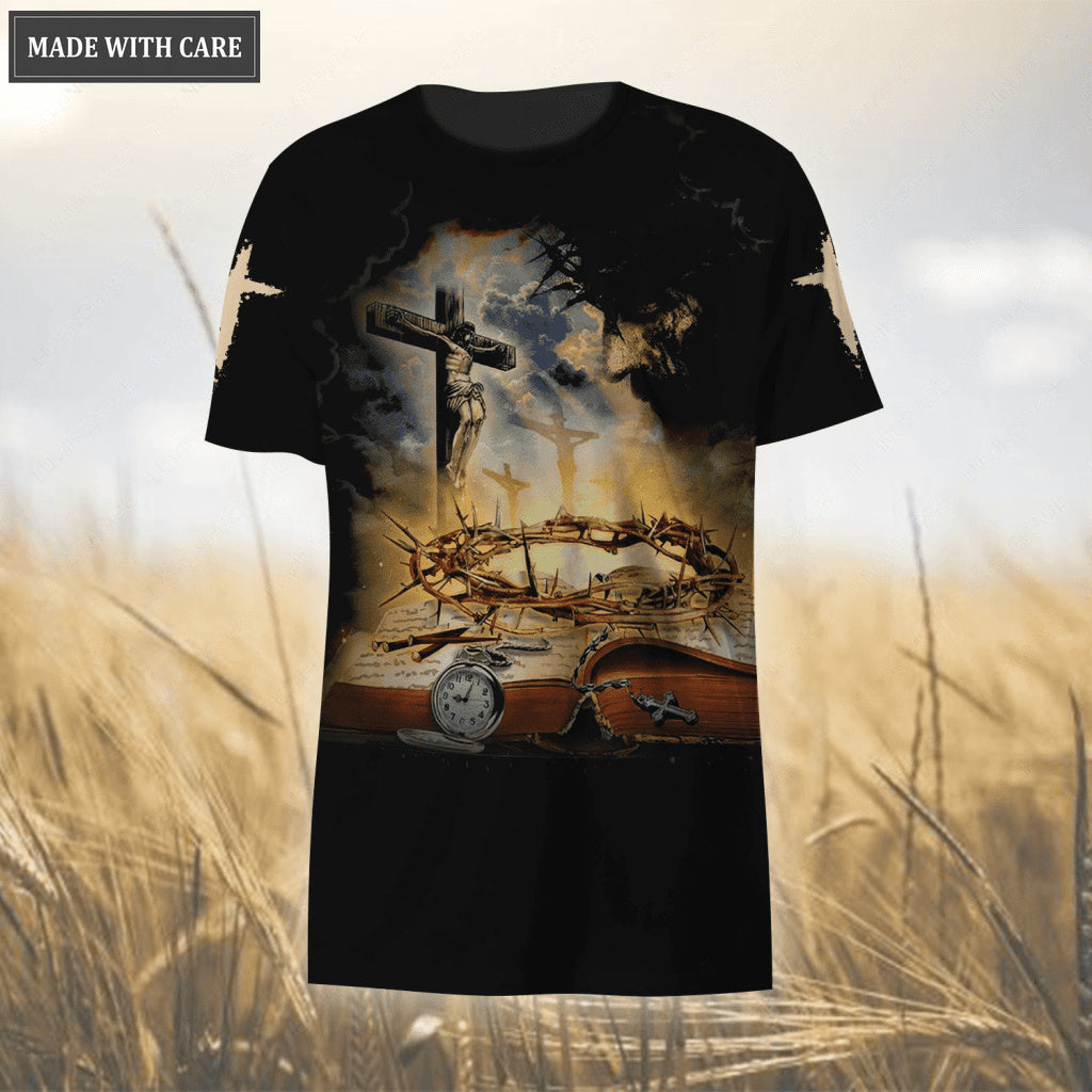 Jesus Cross Bible Corwn Of Thorns Hoodie