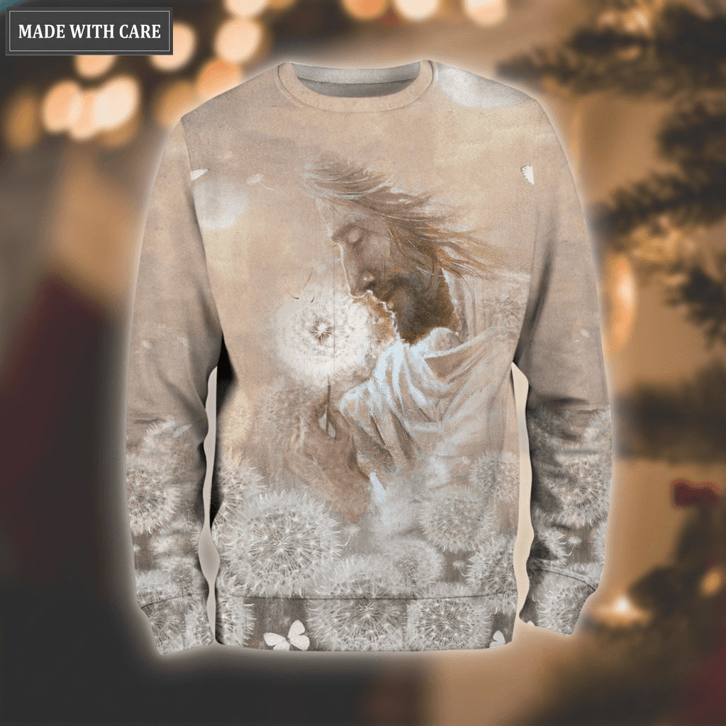 Jesus Dandelion Flower Butterfly Just Have Faith Hoodie