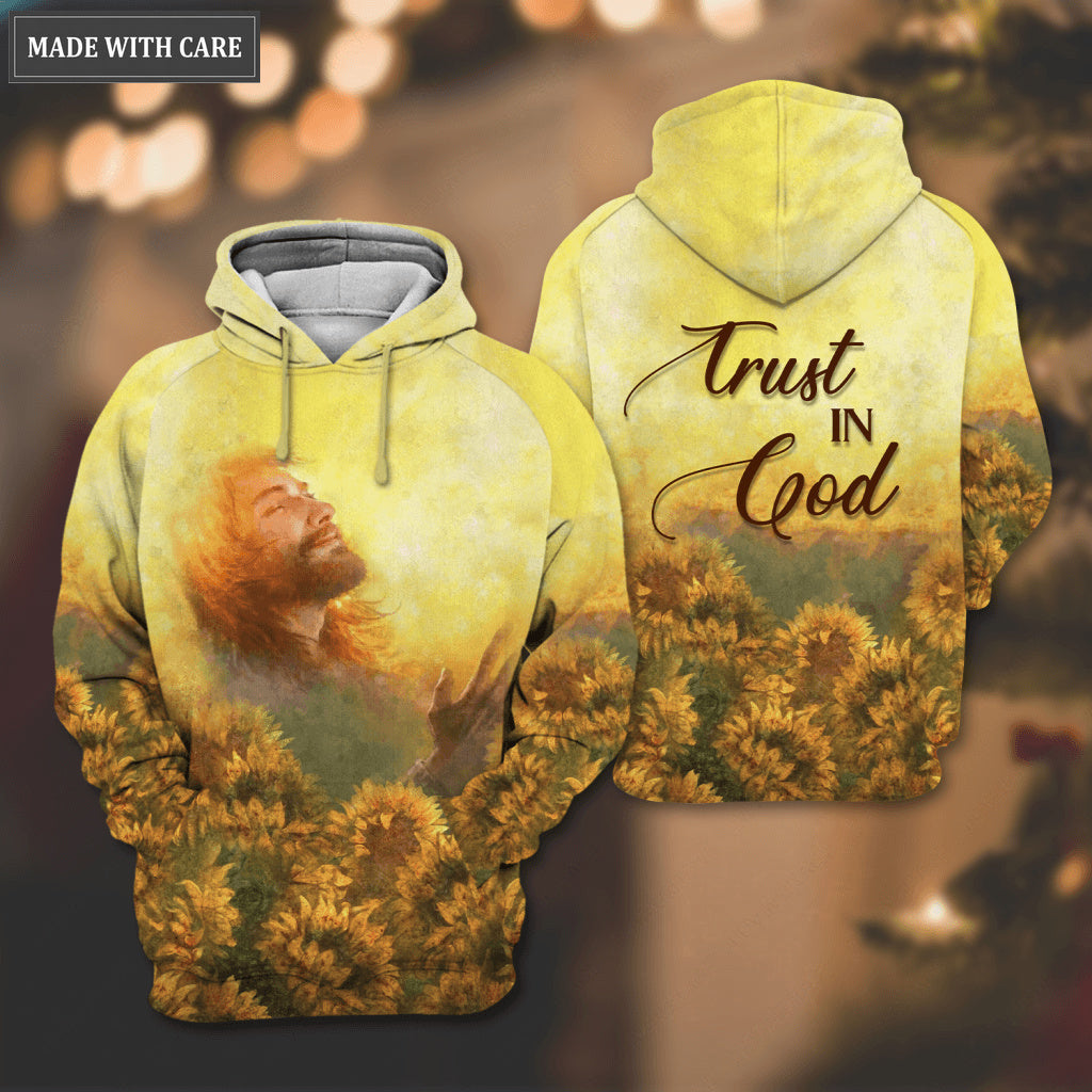 Jesus Sunflower Trust In God Hoodie