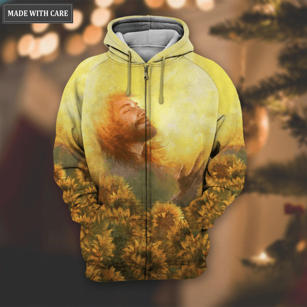 Jesus Sunflower Trust In God Hoodie