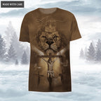 Lion Jesus Cross Way Maker Miracle Worker My God Hoodie