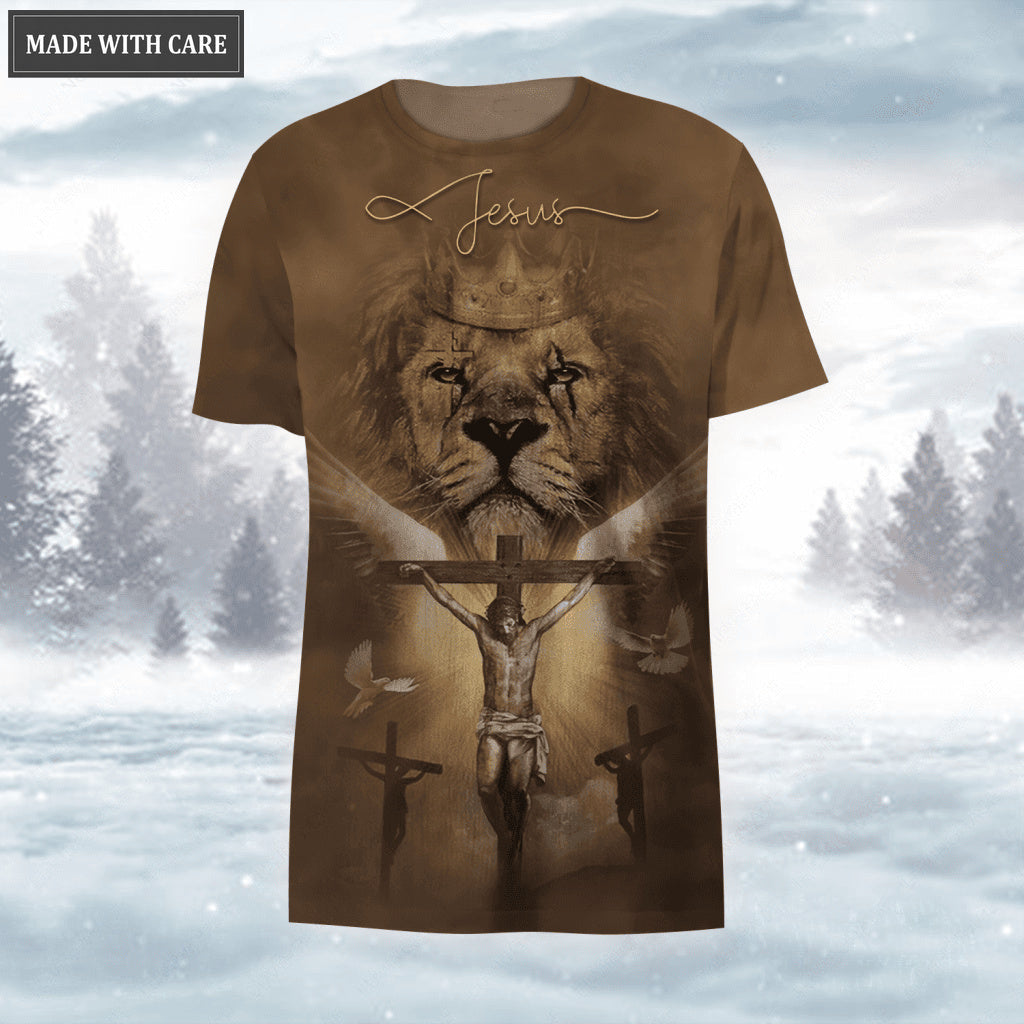 Lion Jesus Cross Way Maker Miracle Worker My God Hoodie