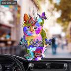 Cat Watercolor God Says You Are Ornament