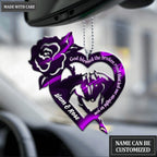 Love Horses Couple And Rose Heart God Blessed Personalized Ornament