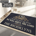 Wealth Exclusive Design Serve The Lord Personalized Doormat