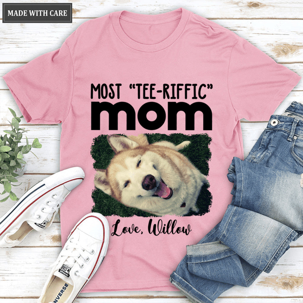 Most Tee-riffic Dad/ Mom Custom Pet Photo Tshirt