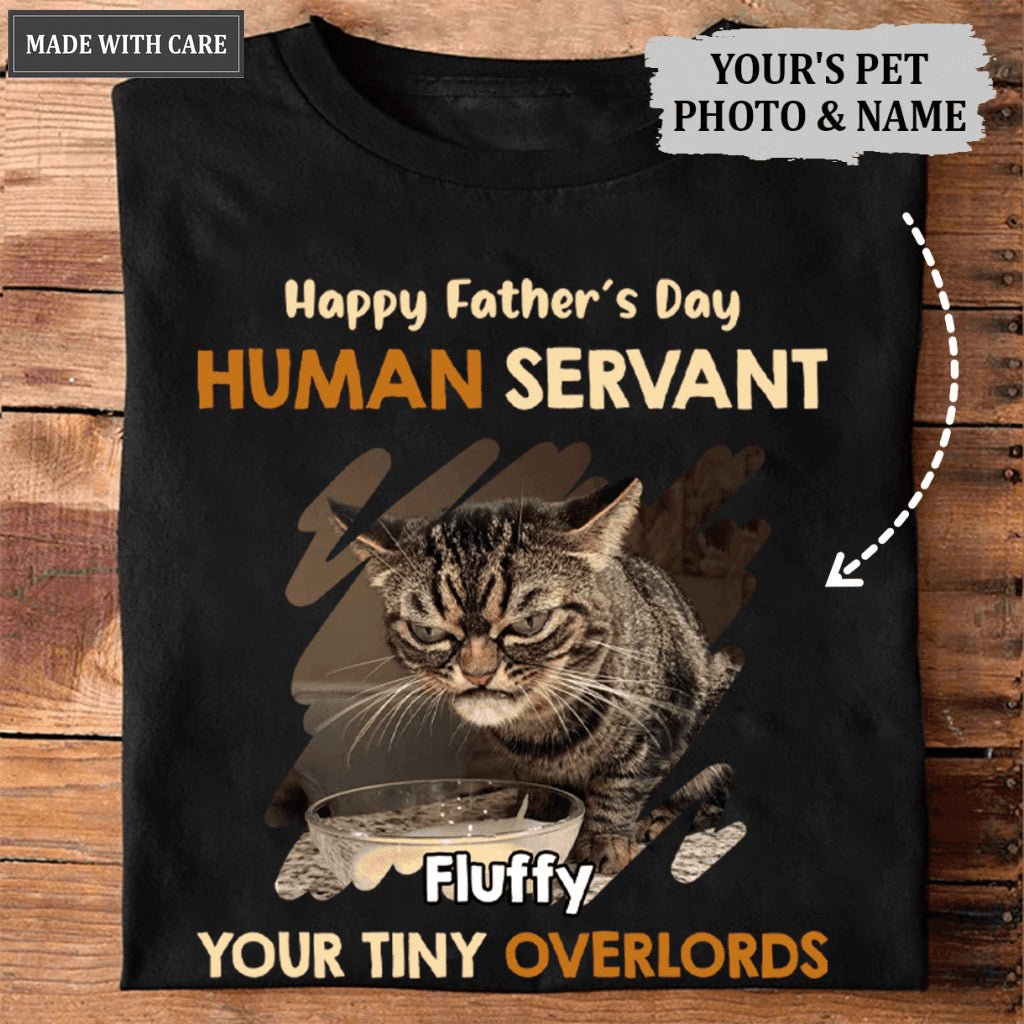 Our Human Servant - Cat Personalized Custom Unisex T-shirt