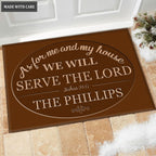 Printfamily M69 Decorative Monogram Collection As For My House Personalized Doormat