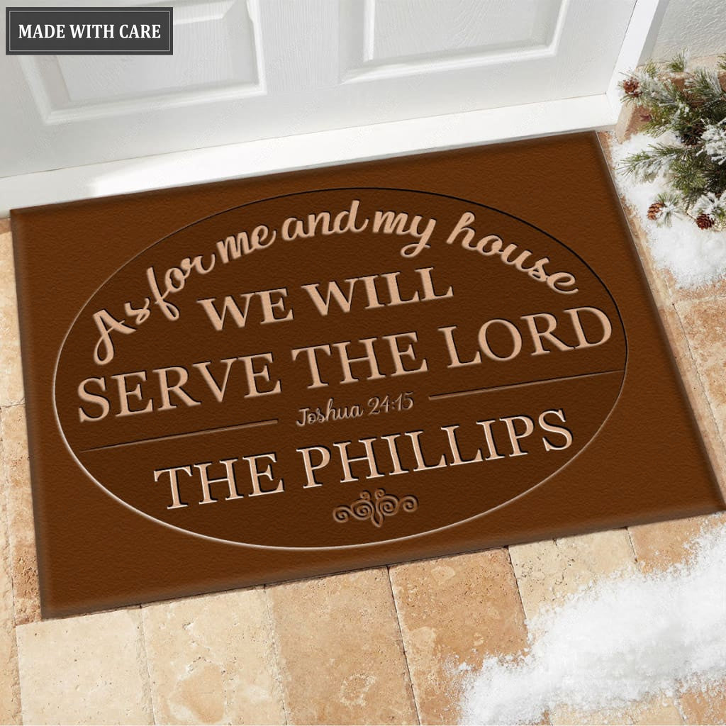Luvingrace M69 Decorative Monogram Collection As For My House Personalized Doormat