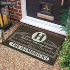 Luvingrace M71 Luxury Monogram Collection As For My House Personalized Doormat